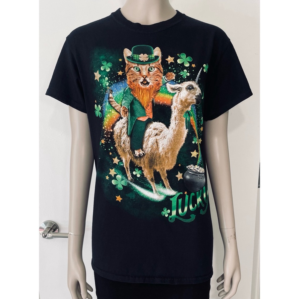 St. Patrick’s Day Kitty Leprechaun Tee